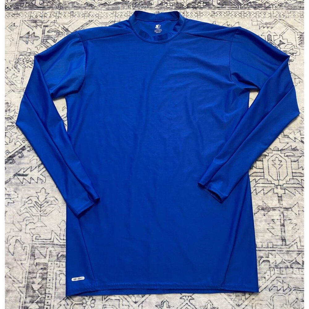 Starter Athletic Boys XL Blue Long-Sleeve Dri-Star Shirt Base Performance‎ Tee